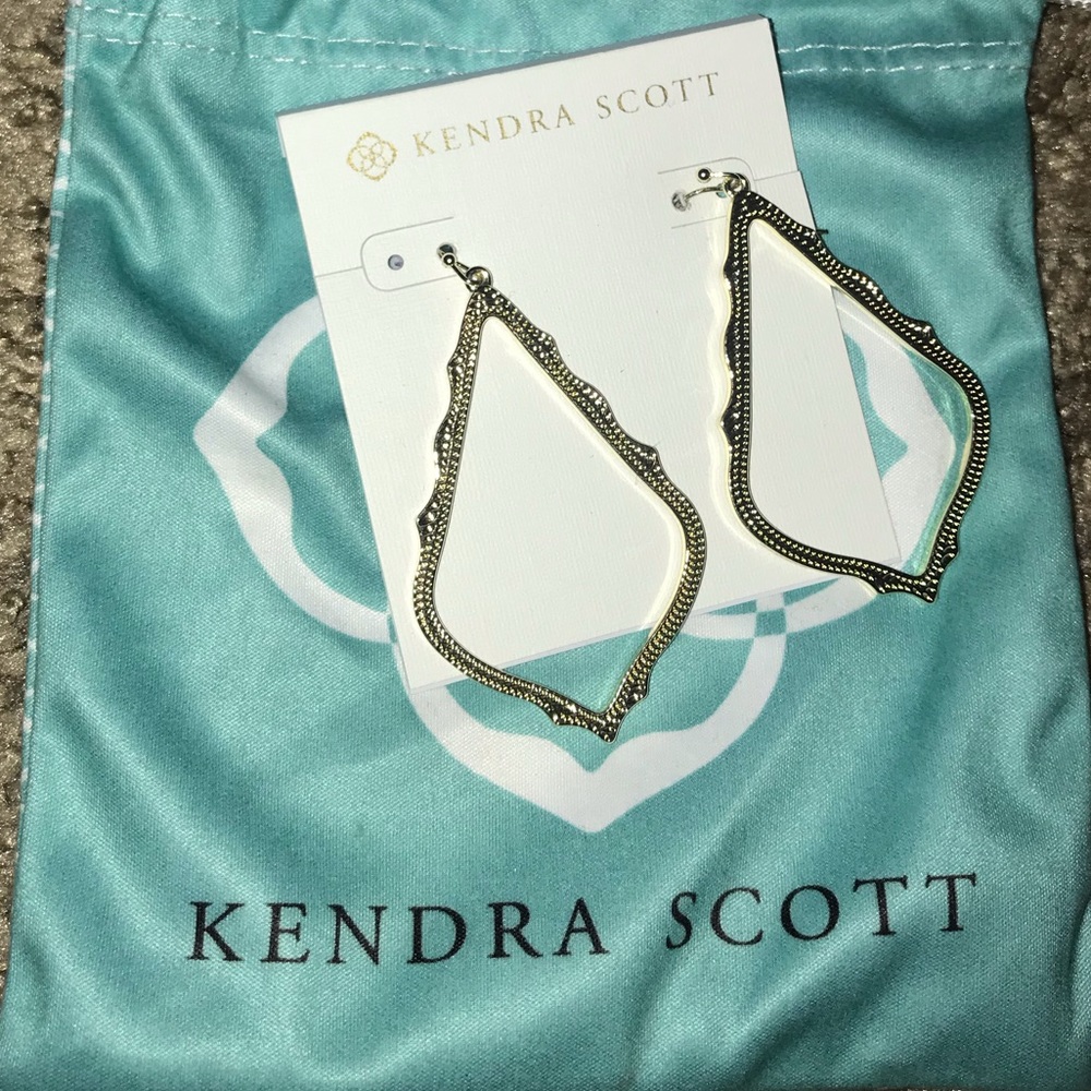 Kendra Scott gold plated earrings